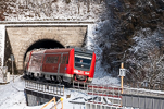 DB 612 160-1 als RE nach Nürnberg Hbf beim Verlassen des Platte-Tunnels