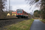 DB 628 440-9 der Westfrankenbahn mit Fahrtziel Crailsheim